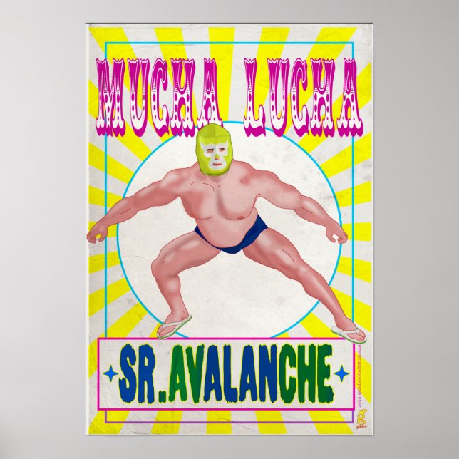 MUCHA LUCHA - Herr Avalanche Poster (Vorne)
