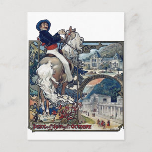 Mucha Luchon Alte Europäische Stadt Art Nouveau Postkarte