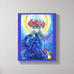 Mucha Moon Leinwanddruck