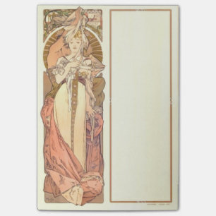 Mucha Österreichischer Pavillon Vintage Art Nouvea Post-it Klebezettel