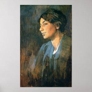Mucha - Portrait der Ehefrau von Marushka Künstler Poster