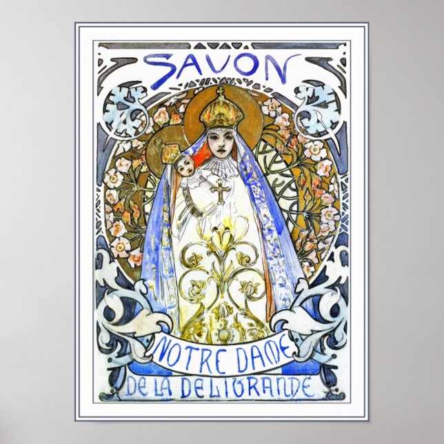 Mucha Poster Prints: Savon Notre-Dame (Vorne)