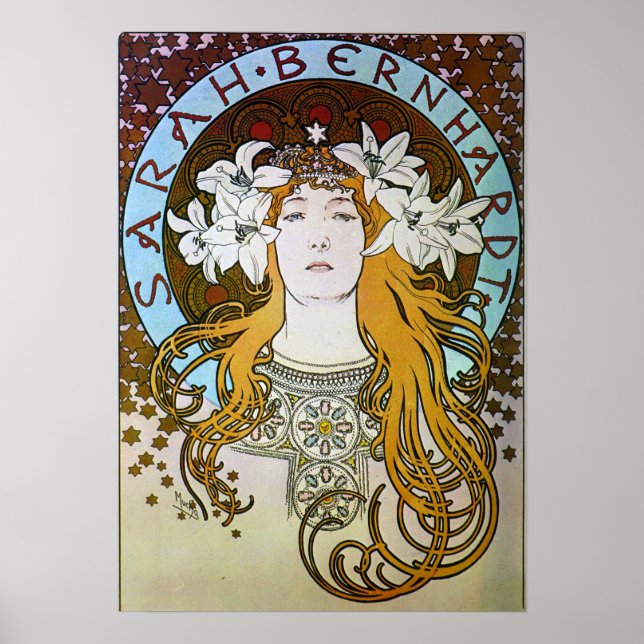 Mucha - Sarah Bernhardt Poster (Vorne)