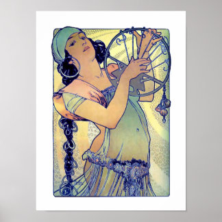 Mucha Sinti und Roma Girl Poster