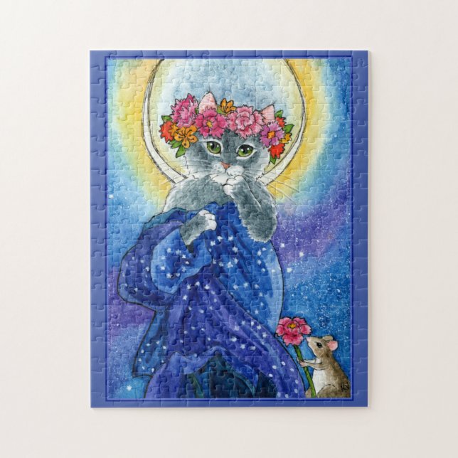 Mucha Spring Cat Spoof Puzzle (Vertikal)