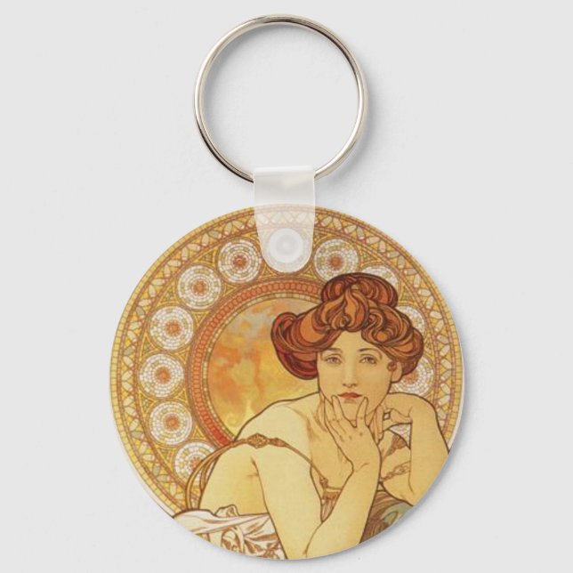 Mucha Topaz Keyring Schlüsselanhänger (Vorderseite)