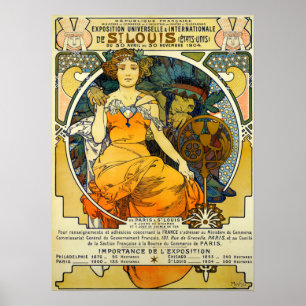 Mucha - Universelle und internationale Ausstellung Poster