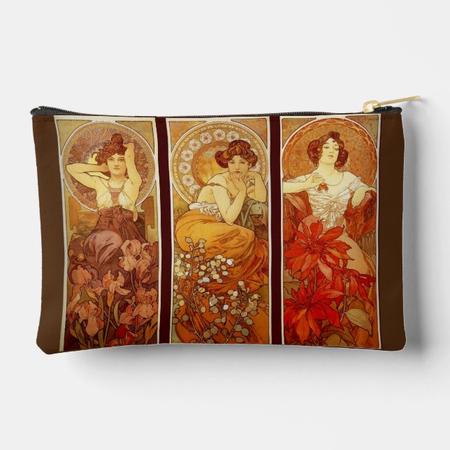 Mucha Wertvoll Stones Zubehörtasche (Rückseite)