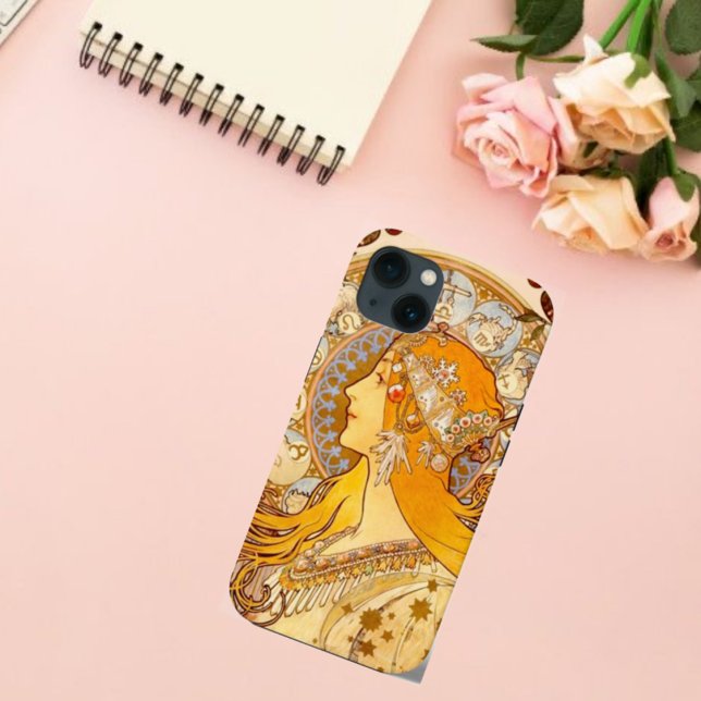 Mucha Zodiac Case-Mate iPhone Case Hülle (Von Creator hochgeladen)