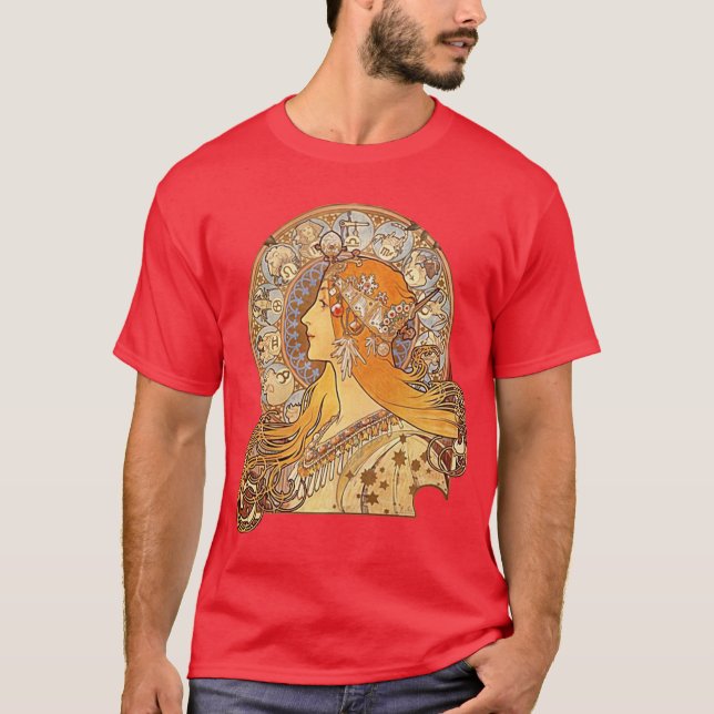 Mucha Zodiac friends T-Shirt (Vorderseite)