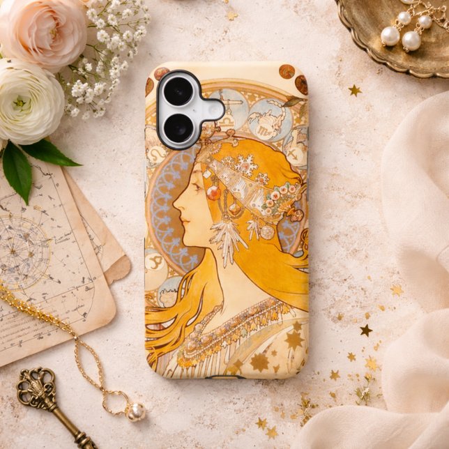 Mucha Zodiac iPhone 16 Hülle (Von Creator hochgeladen)