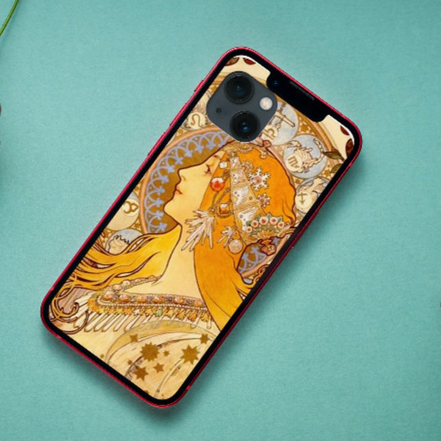 Mucha Zodiac  iPhone Hülle (Von Creator hochgeladen)