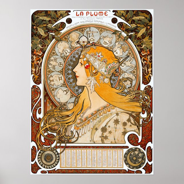 Mucha - Zodiac Poster (Vorne)