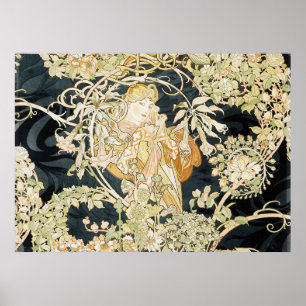 Mucha's Femme a la Marguerite Poster