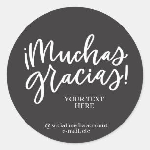 Muchas Gracias Aufkleber