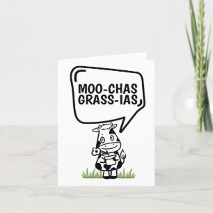 Muchas Gracias Cow dachte vielen Dank an Funny Dankeskarte