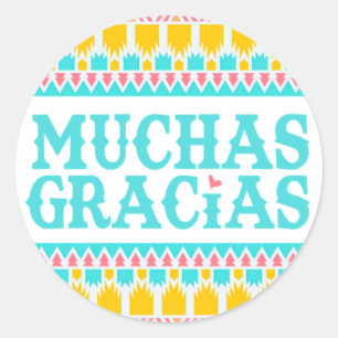 Muchas Gracias - Fiesta Danke Sticker