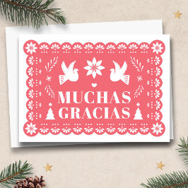 Muchas Gracias Papel Picado Weihnachten Vielen Dan