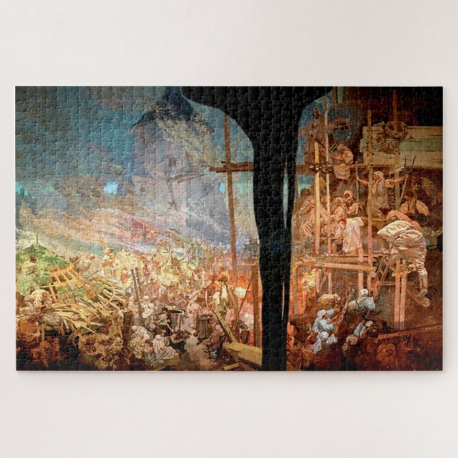 Muchas Verteidigung von Sziget Puzzle (Horizontal)