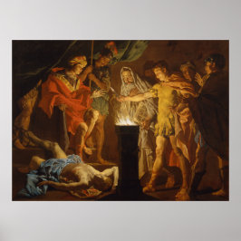 "Mucius Scaevola in Gegenwart von Lars Porsenna" Poster