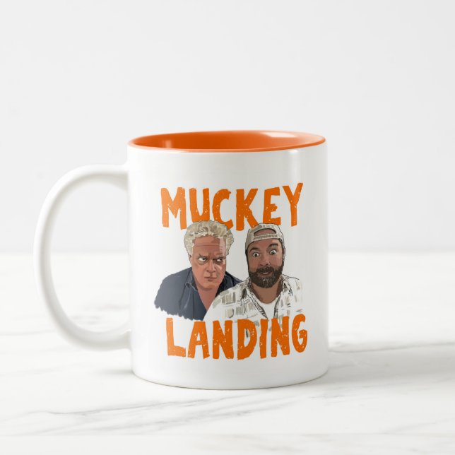 Muckey Landung mit 2-Tonen-Tasse Zweifarbige Tasse (Links)
