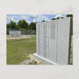 Muckle Grove Friedhof, Georgetown, SC Postkarte