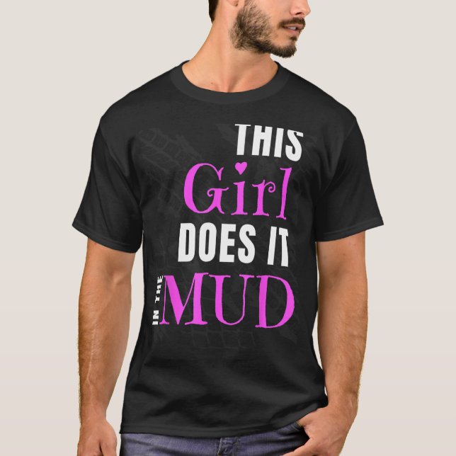 Mud Bogging Mudding - Funny Novelty Tee Shirt Gif (Vorderseite)