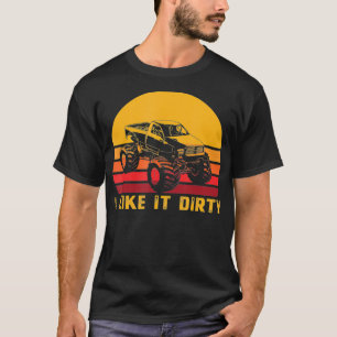 Mud Bogging Retro Dirty Muddin Racing  T-Shirt