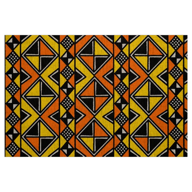 Mud Cloth Style 100215 - Amber und Orange Stoff (Fat Quarter (45,7 x 55,9 cm))