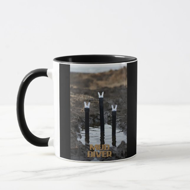 Mud Diver schwarze Kombitasse 2-seitig Tasse (Links)