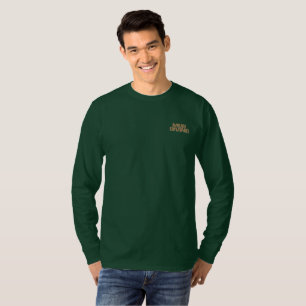 Mud Diving Männer dk grünes Langarm-T-Shirt mit Ta T-Shirt