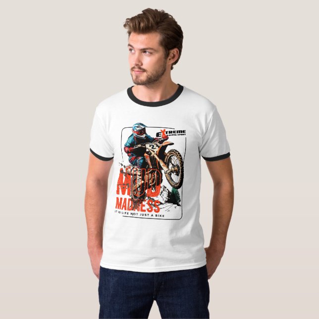 Mud Madness | Männerklingeln T-Shirt (Vorne ganz)
