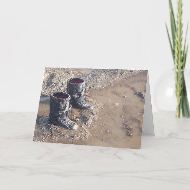 Mud Puddle Boots Karte (Vorderseite)