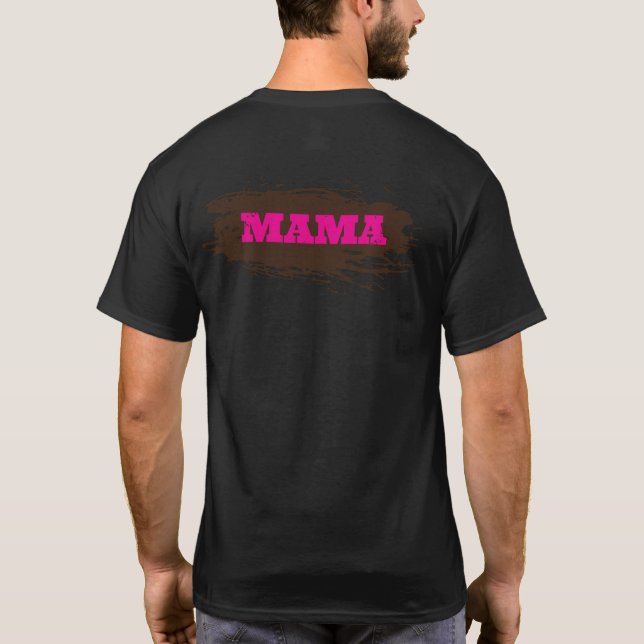 Mud Run Fun Individuelle Name T-Shirt (Rückseite)