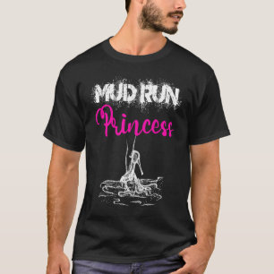 Mud Run Princess Women Mud Runner Hindernis Race M T-Shirt