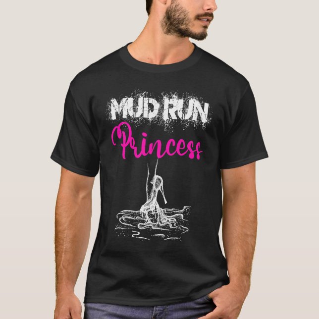 Mud Run Princess Women Mud Runner Hindernis Race M T-Shirt (Vorderseite)
