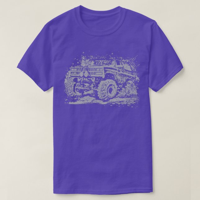 Mud Truck Bogger Mudding  T-Shirt (Design vorne)