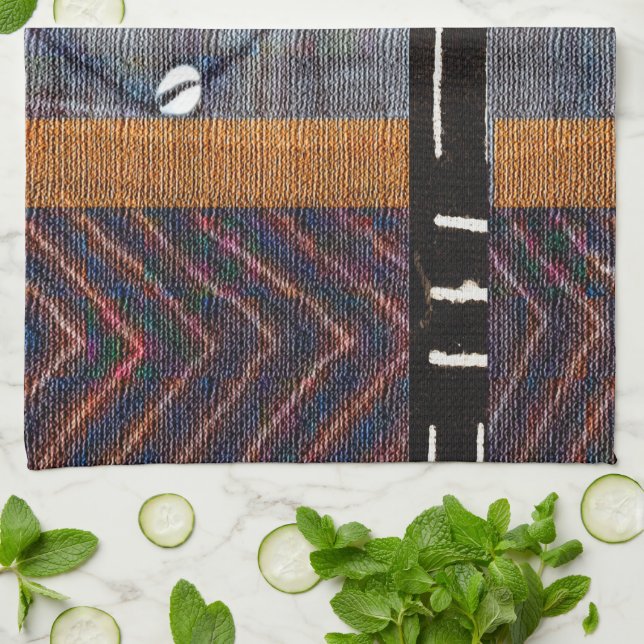 Mud-Tuch Batik-Beads Geschirrtuch (Gefaltet)