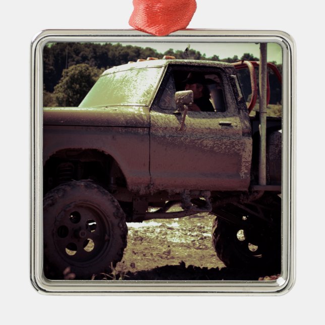 Mudbogging 4x4 LKW Ornament Aus Metall (Vorne)