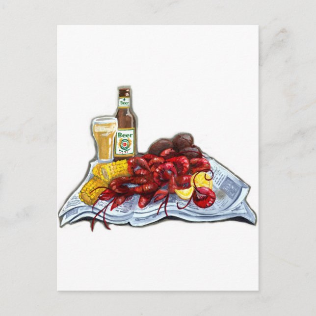 Mudbugs and Brew Postkarte (Vorderseite)