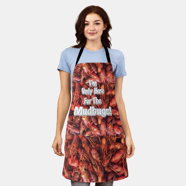 Mudbugs "Crawfish" All-over Print-Schürze Schürze (Getragen)