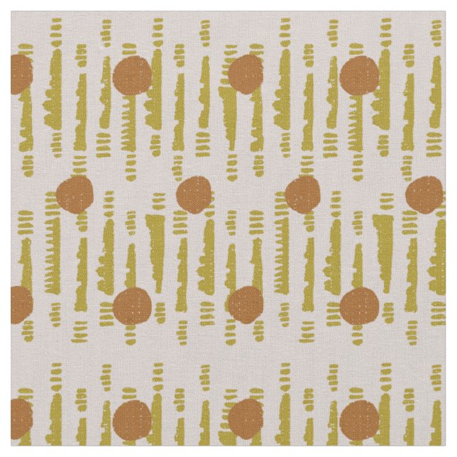Mudcloth abstrakt modern Soala geometrischer Kreis Stoff (Nahaufnahme)