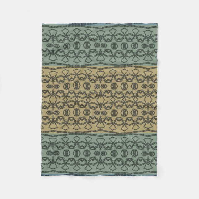 Mudcloth Geometric Muster Fleecedecke (Vorderseite)