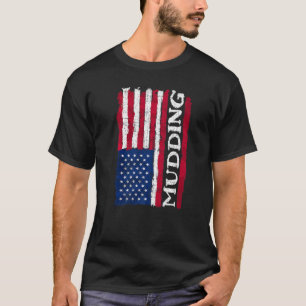 Mudding Off Road SA Flag Retro Mud Run & 4 Wheeli T-Shirt