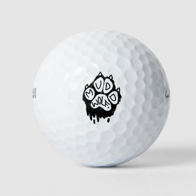 Muddwolf-Logo Golfball (Vorderseite)