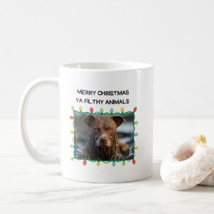 Muddy Brown Dog Funny Christmas Tasse