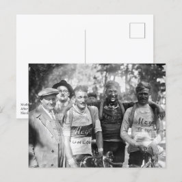 Muddy Faces Tour de France 1928 Nach Bühne 10 Postkarte