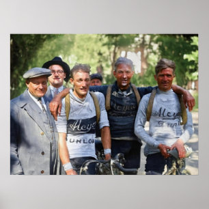 Muddy Faces Tour de France 1928 Nach der 10. Etapp Poster