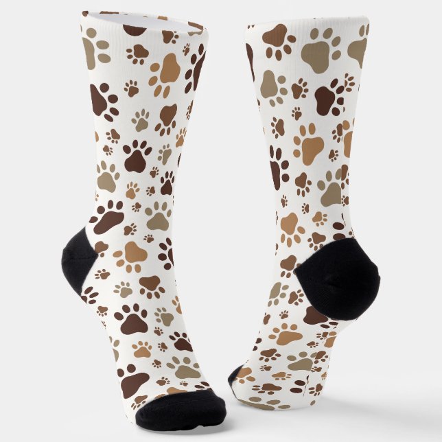 Muddy Paw Print Socks Socken (Gewinkelt)