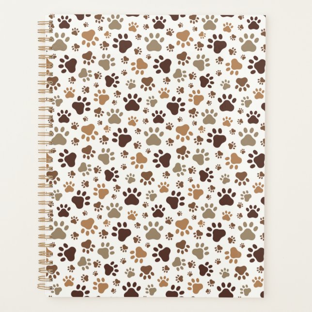 Muddy Paw Prints Planner Planer (Vorderseite)